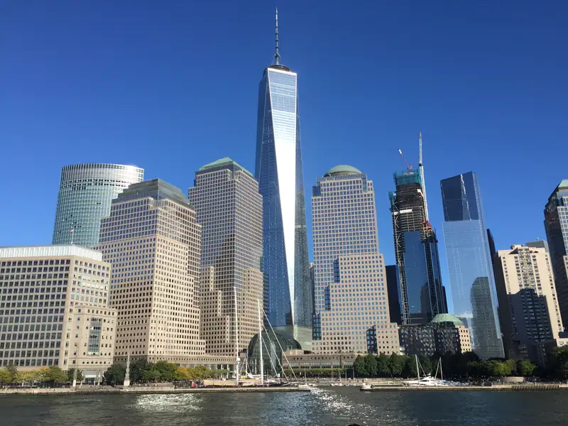 One World Trade Center and Lower Manhattan from the Hudson River
